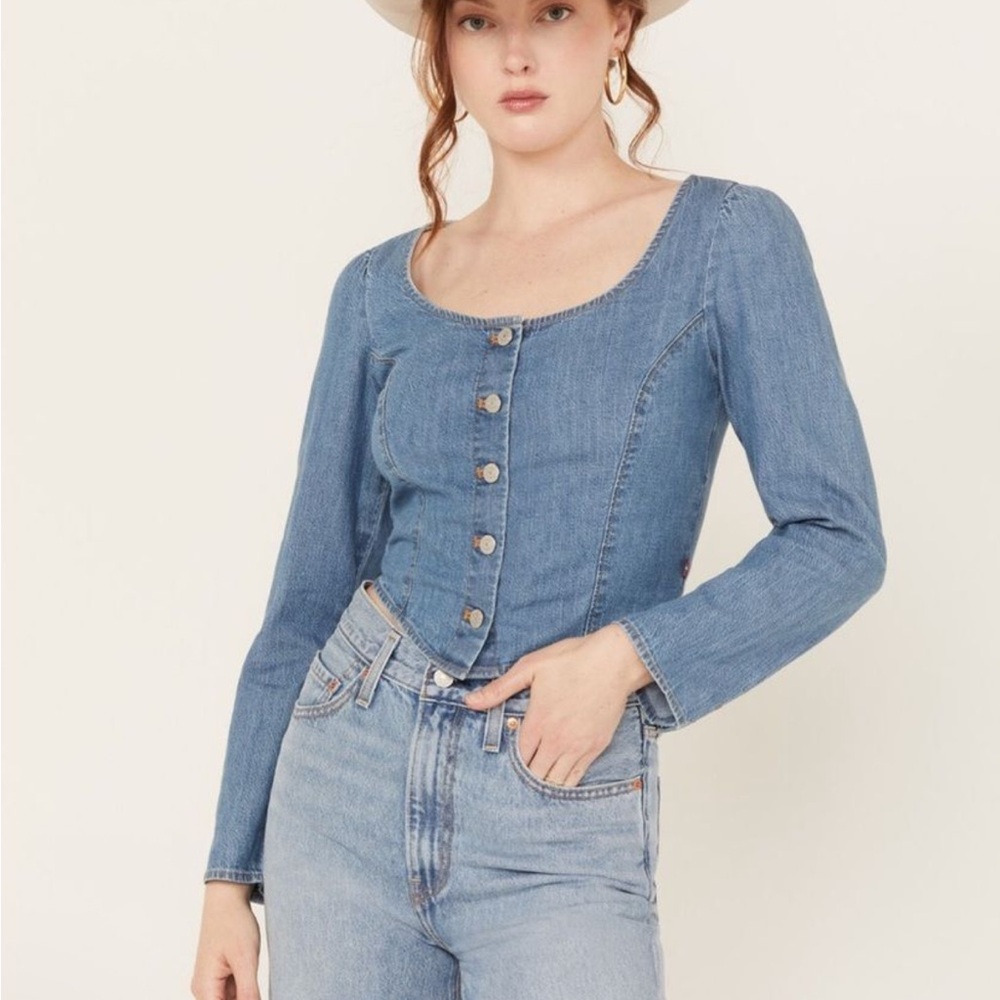 Levi's Blue Button Down Shirt Classic Style NWT